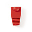 Netwerkplug huls voor RJ45 connectoren - kabel tot 6 mm - 10 stuks / rood