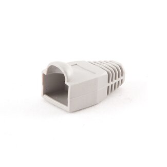 LogiLink Netwerkplug huls voor RJ45 connectoren - kabel tot 6 mm - 100 stuks / grijs