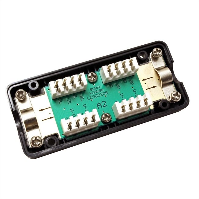 Verbindingsbox voor U/UTP CAT6a netwerkkabel / zwart