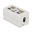 Premium verbindingsbox voor U/UTP CAT6 netwerkkabel - toolless / wit