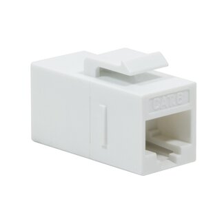 LogiLink UTP CAT6 Gigabit Keystone module RJ45 - RJ45 - compact / wit