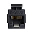 UTP CAT6 Gigabit Keystone module RJ45 - RJ45 - compact / zwart