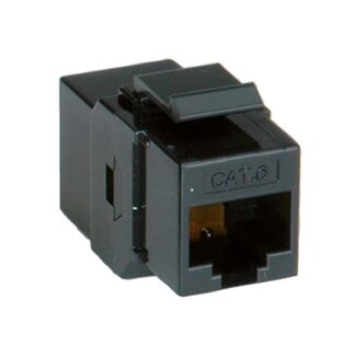 Roline UTP CAT6 Gigabit Keystone module RJ45 - RJ45 / zwart