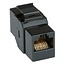 UTP CAT6 Gigabit Keystone module RJ45 - RJ45 / zwart