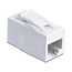 UTP CAT6a 10 Gigabit Keystone module RJ45 - RJ45 / wit