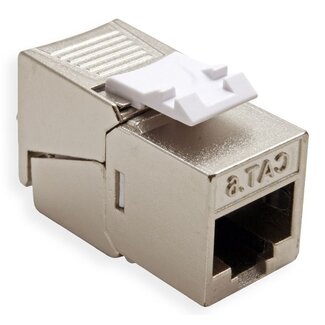 Roline STP CAT6 Gigabit Keystone module RJ45 - LSA (toolless) - compact / gegoten zink / gegoten zink