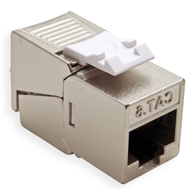 STP CAT6 Gigabit Keystone module RJ45 - LSA (toolless) - compact / gegoten zink / gegoten zink