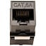 UTP CAT6a 10 Gigabit Keystone module RJ45 - LSA (toolless) - compact / zwart