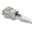 STP CAT6a 10 Gigabit Keystone module RJ45 - LSA (toolless) - met afsluitcover / gegoten zink