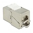 STP CAT6a 10 Gigabit Keystone module RJ45 - LSA (toolless) - compact / gegoten zink (24 stuks)