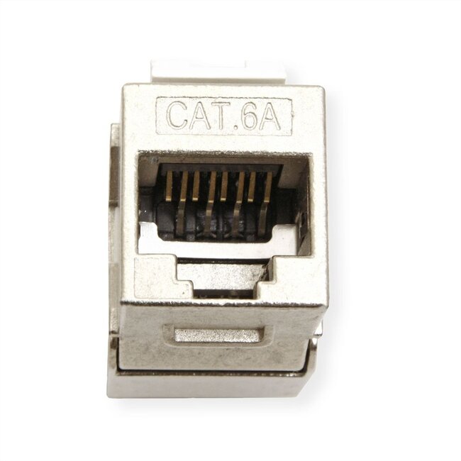 STP CAT6a 10 Gigabit Keystone module RJ45 - LSA (toolless) / metaal