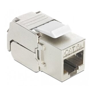 DeLOCK STP CAT6a 10 Gigabit Keystone module RJ45 - LSA (toolless) / gegoten zink