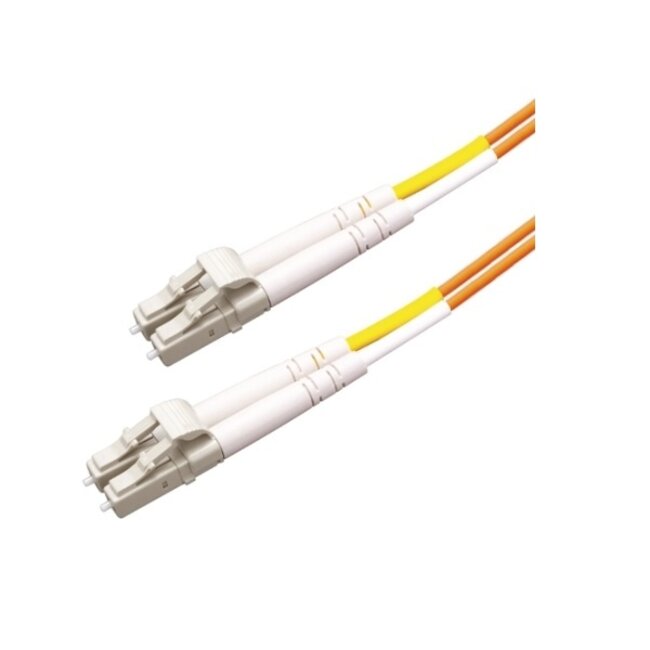 LC Duplex Optical Fiber Patch kabel - Multi Mode OM1 - oranje / LSZH - 1 meter