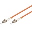 LC Duplex Optical Fiber Patch kabel - Multi Mode OM2 - oranje / LSZH - 0,50 meter