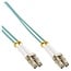 Premium LC Duplex Optical Fiber Patch kabel - Multi Mode OM3 - turquoise / LSZH - 35 meter