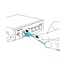 LC Duplex Optical Fiber Patch kabel - Uniboot / quick release - Multi Mode OM3 - turquoise / LSZH - 1 meter