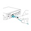 Quick release LC/UPC Duplex optical fiber uniboot kabel | OM3 | LSZH | turquoise | 1 meter