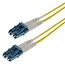 LC Duplex Optical Fiber Patch kabel - Single Mode OS1 - geel / LSZH - 1 meter
