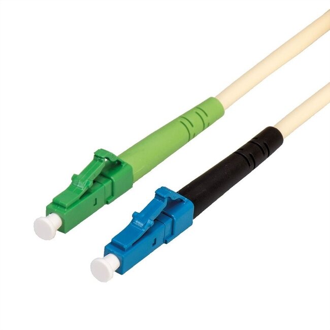 LC Simplex Optical Fiber Patch kabel - Single Mode OS2 - ivoor - 10 meter