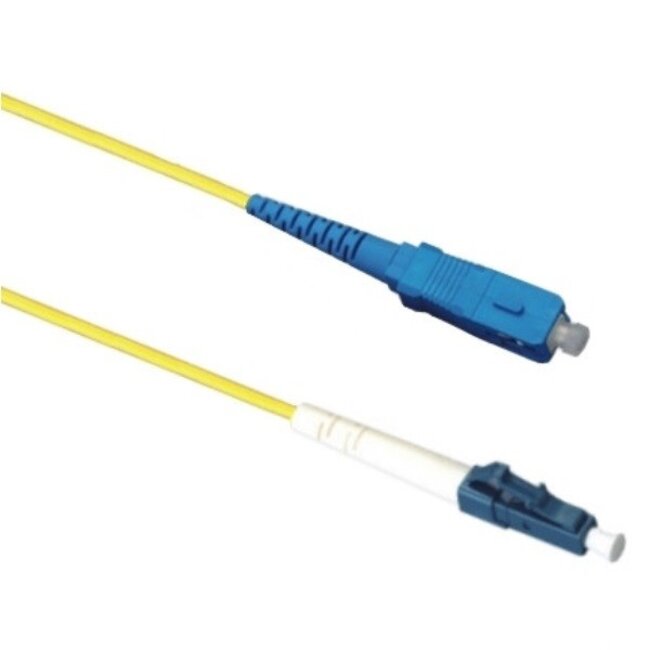 LC - SC Simplex Optical Fiber Patch kabel - Single Mode OS1 - geel / LSZH - 7 meter