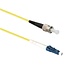 LC - ST Simplex Optical Fiber Patch kabel - Single Mode OS1 - geel / LSZH - 0,50 meter