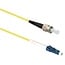 LC - ST Simplex Optical Fiber Patch kabel - Single Mode OS1 - geel / LSZH - 2 meter