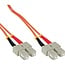 Premium SC Duplex Optical Fiber Patch kabel - Multi Mode OM1 - oranje / LSZH - 50 meter