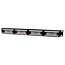 CAT6 Gigabit 19'' Patch Panel 1U met 24 poorten - niet afgeschermd / zwart