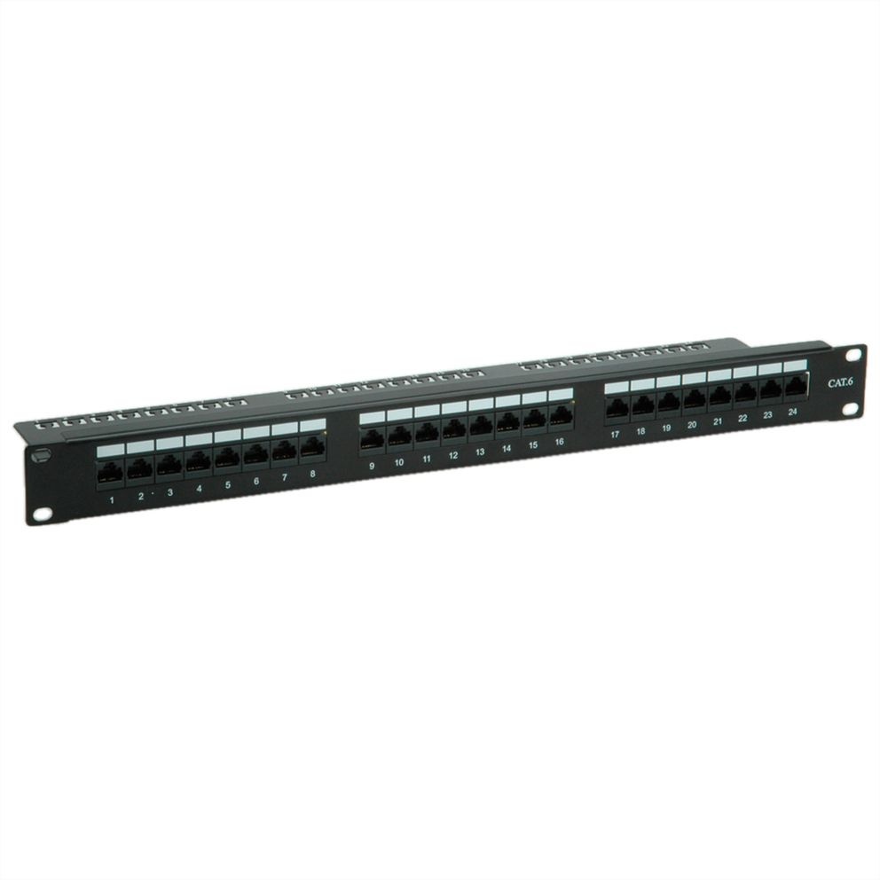 Value 26.99.0362 24 poorten Netwerk-patchpaneel 483 mm (19) CAT 6 1 HE