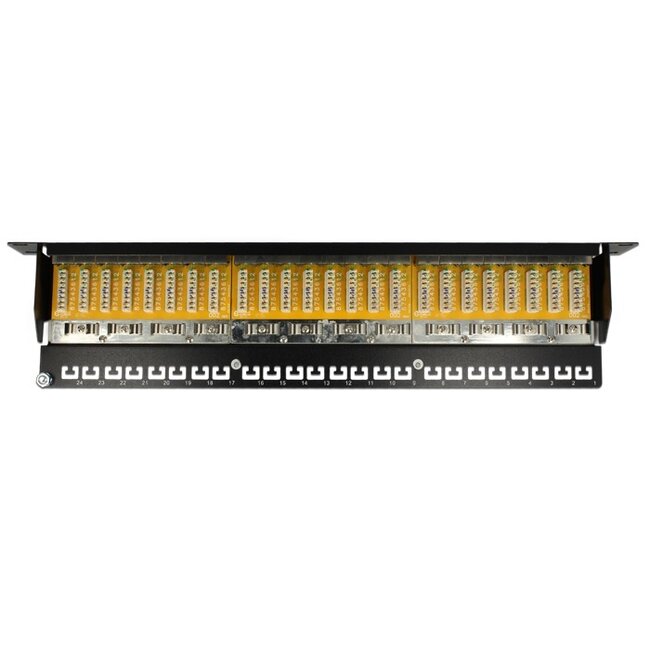 Delock 19 inch patch panel | 24x RJ45 | CAT6 | STP | 1U | grijs