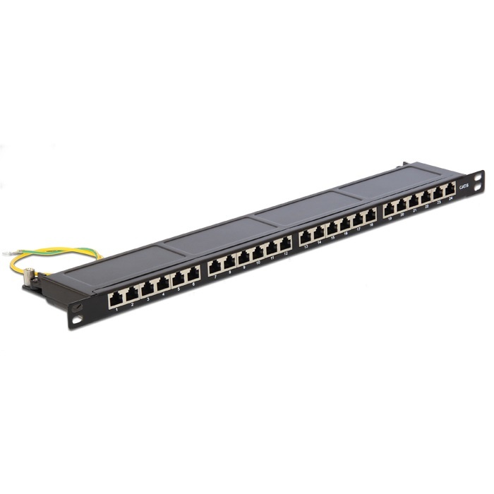 DeLOCK 19" patchpaneel 24 Port Cat.6 0.5 U