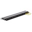 Premium CAT6 Gigabit 19'' Patch Panel 0,5U met 24 poorten - afgeschermd / zwart