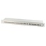 CAT6a Gigabit 19'' Patch Panel 1U met 24 poorten - afgeschermd / grijs