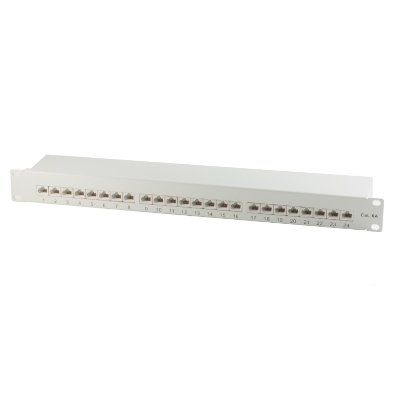 Goobay Techly I-PP 24-RS-C6AG. Netwerkstandaard: IEEE 802.3,IEEE 802.3ab,IEEE 802.3u, Ethernet interface type: Fast Ethernet, Gigabit Ethernet, Aansluiting(en): RJ-45. Kleur van he
