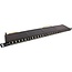 InLine 19 inch patch panel | 24x RJ45 | CAT6a | STP | 0,5U | zwart