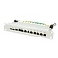 CAT6 Gigabit 10'' Patch Panel 1U met 12 poorten - afgeschermd / grijs