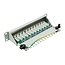 CAT6 Gigabit 10'' Patch Panel 1U met 12 poorten - afgeschermd / grijs