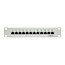 10 inch patch panel | 12x RJ45 | CAT6 | STP | 1U | grijs