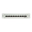 CAT6 Gigabit 10'' Patch Panel 1U met 12 poorten - afgeschermd / grijs