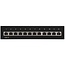 CAT6 Gigabit Desktop Patch Panel 1U met 12 poorten - afgeschermd / zwart