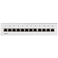 CAT6 Gigabit Desktop Patch Panel 1U met 12 poorten - afgeschermd / wit