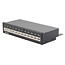 CAT6a Gigabit Desktop Patch Panel 1U met 12 poorten - afgeschermd / zwart