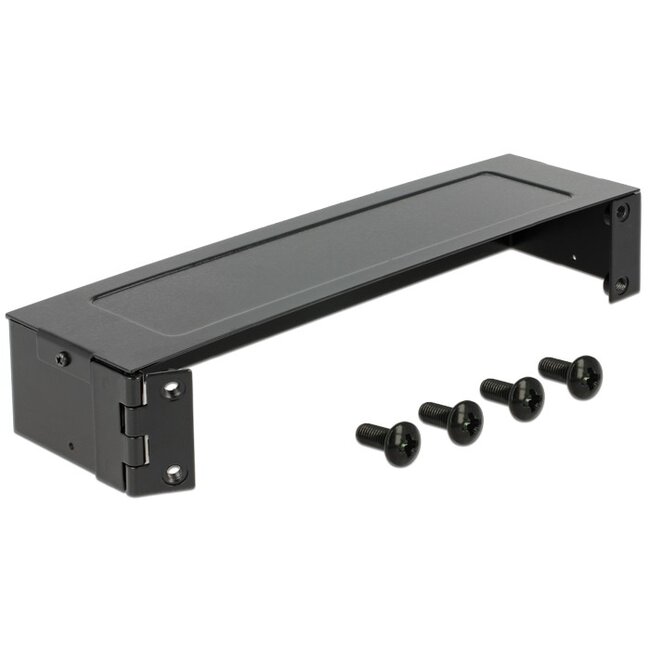 Muurbeugel voor 10 inch componenten | 1U | zwart