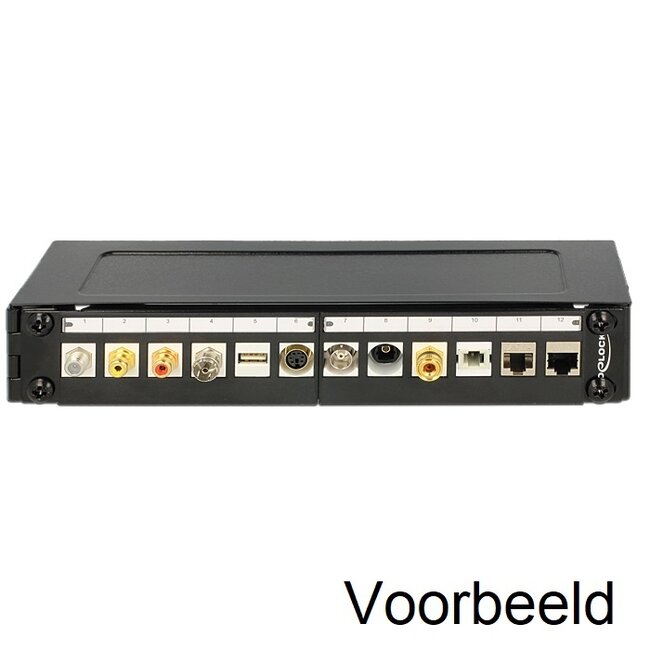 Muurbeugel voor 10 inch componenten | 1U | zwart