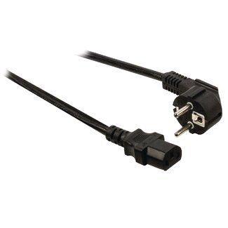 Good Connections C13 (recht) - CEE 7/7 (haaks) stroomkabel - 3x 1,50mm / zwart - 10 meter