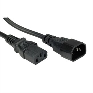 Cablexpert C13 - C14 stroomkabel voor UPS/PDU - 3x 1,00mm / zwart - 5 meter
