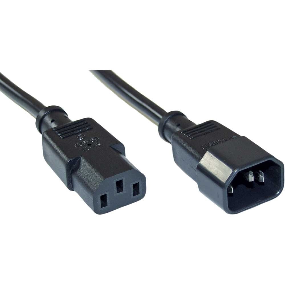 InLine C13 - C14 voeding verlengkabel - 3x 1,5mm / zwart - 10 meter