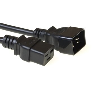 ACT C19 - C20 stroomkabel voor UPS/PDU - 3x 1,50mm / zwart - 0,50 meter