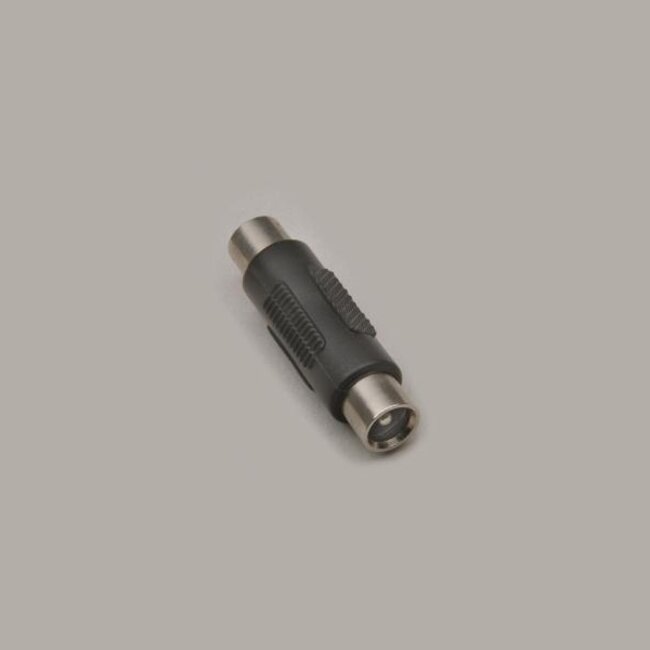 DC plug (v) - DC plug (v) koppelstuk - 5,5mm x 2,5mm / zwart