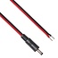 DC plug (m) 4,0 x 1,7mm stroomkabel met open einde - max. 3A / zwart/rood - 2 meter